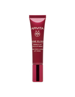 Apivita Wine Elixir Wrinkle Lift Eye & Lip Cream Αντιρυτιδική Κρέμα Lifting Για Μάτια & Χείλη 15ml